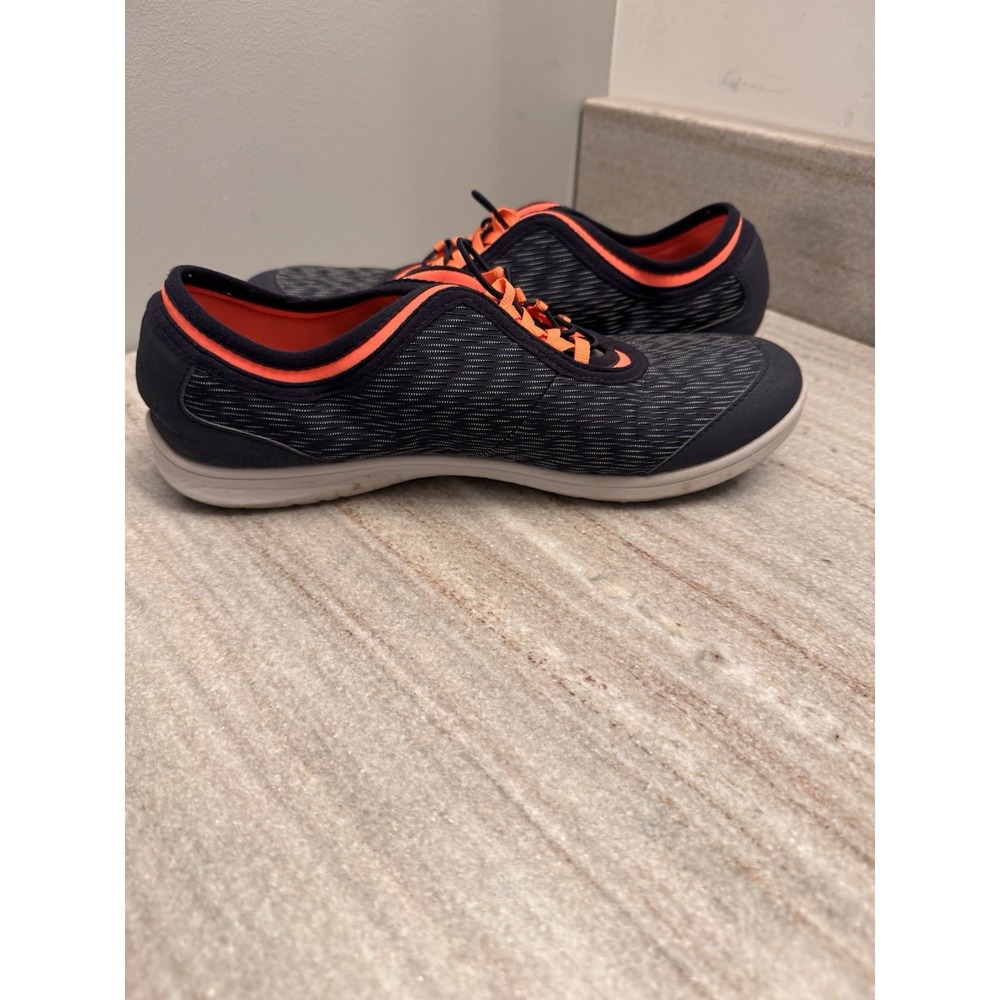 Cloudsteppers by Clark's Womens Allena Bay Slip On Sneakers Blue Orange 8.5 - Picture 3 of 9